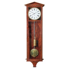 Architektonische Wiener Biedermeier Regulator-Uhr mit acht Tagen, 19. Jahrhundert