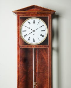 Architektonische Wiener Biedermeier Regulator-Uhr mit acht Tagen, 19. Jahrhundert