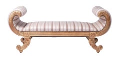 Fine Empire Style Giltwood Window Seat Banquette by Charles-Emile Moinat