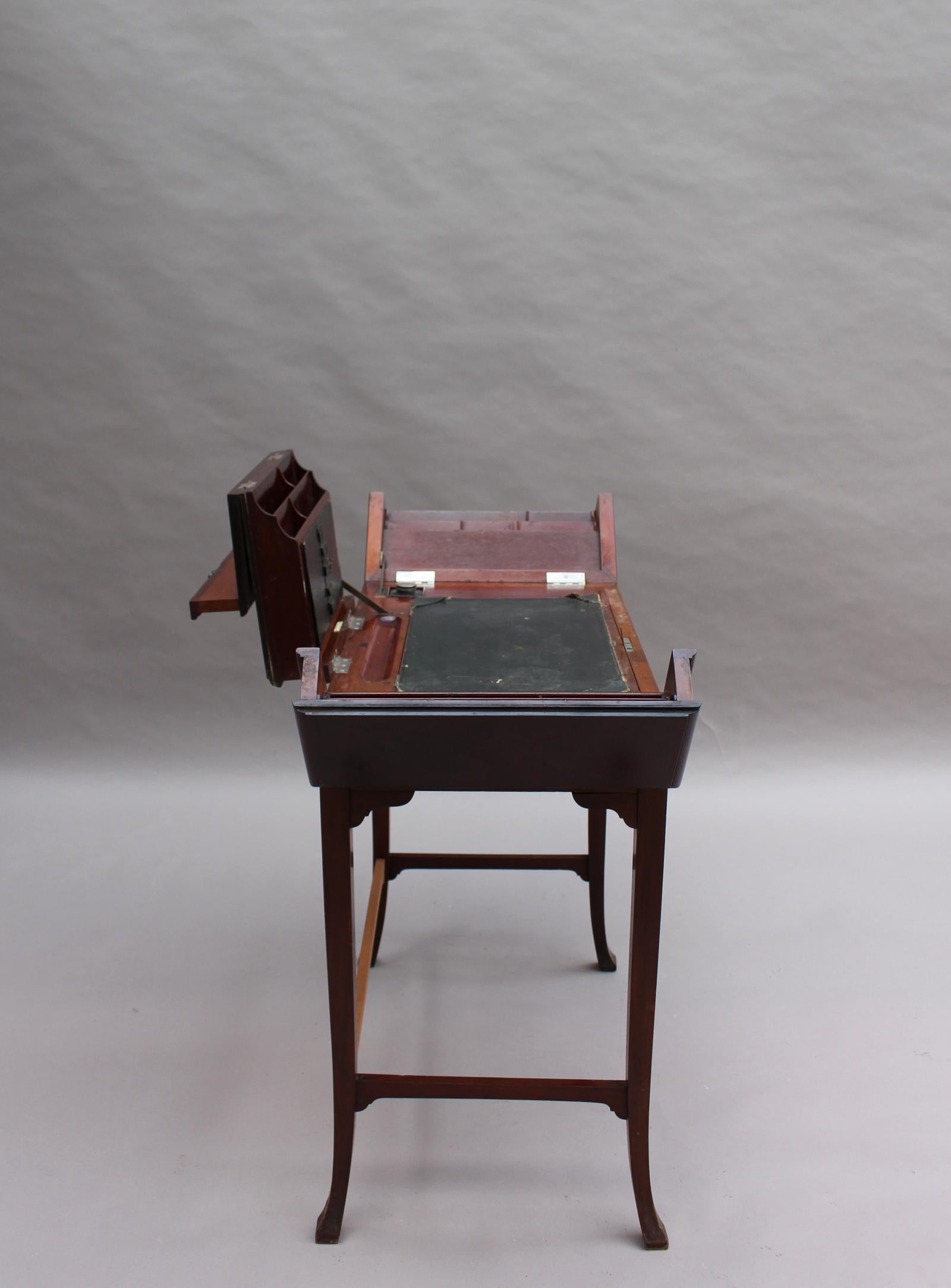Fine English 19th Century Mahogany Secretary-Desk For Sale 13