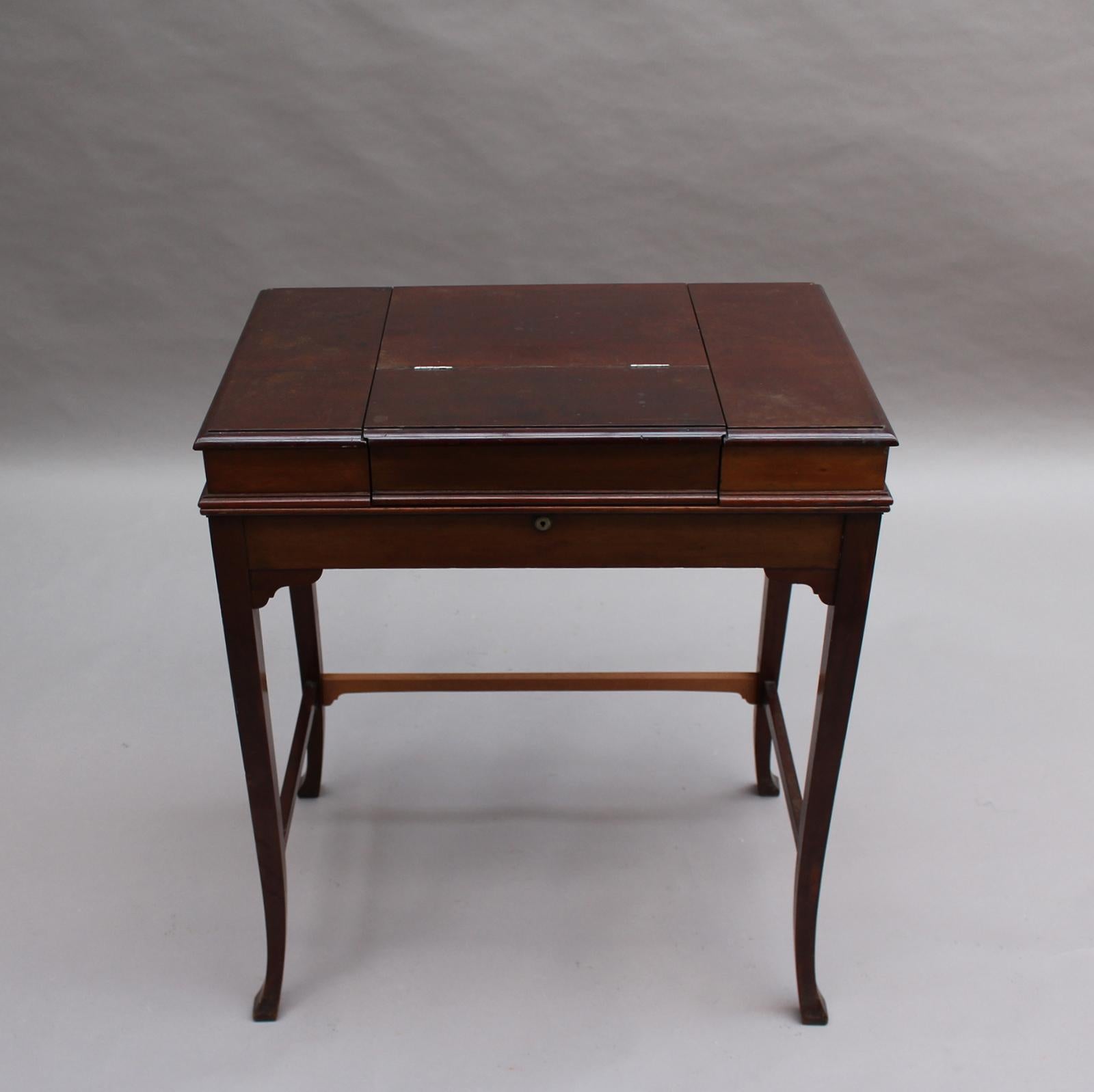 British Fine English 19th Century Mahogany Secretary-Desk For Sale