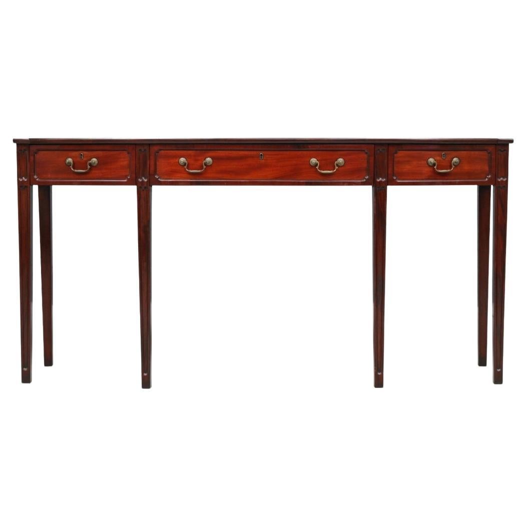 Fine English Banded Mahogany Serving Table in the Style at 1stDibs