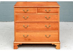 Fine English Chippendale Style Cherry Chest Of Drawers
