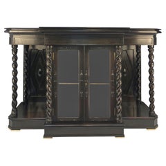 Feiner englischer Campaigner Chiffonier aus massivem Ebenholz und Palisander im Kolonialstil