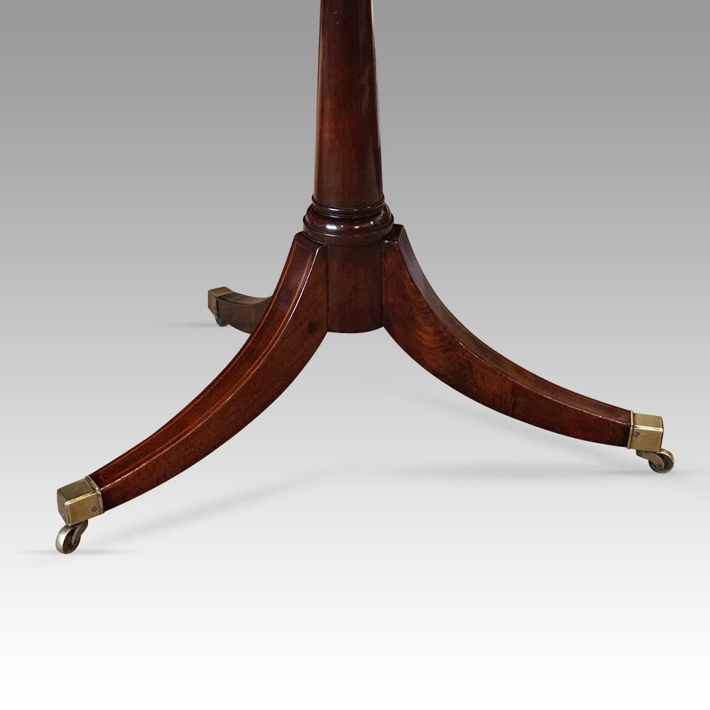 Fine English Country Estate 3 Pedestal Mahogany Dining Table 3
