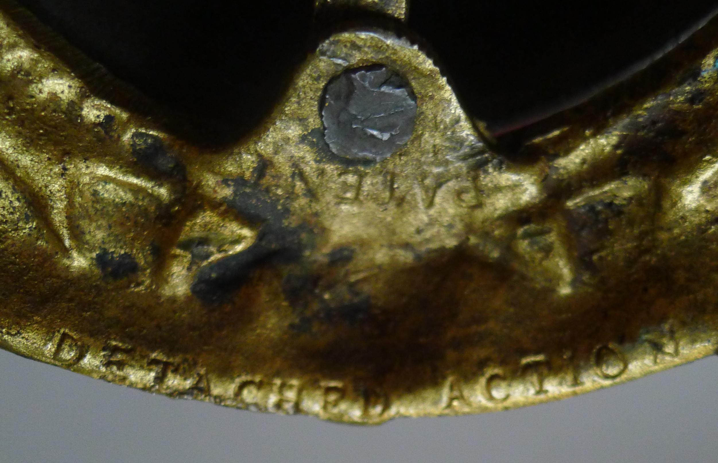 Fine English Desk / Counter Bell Dated 1868 3