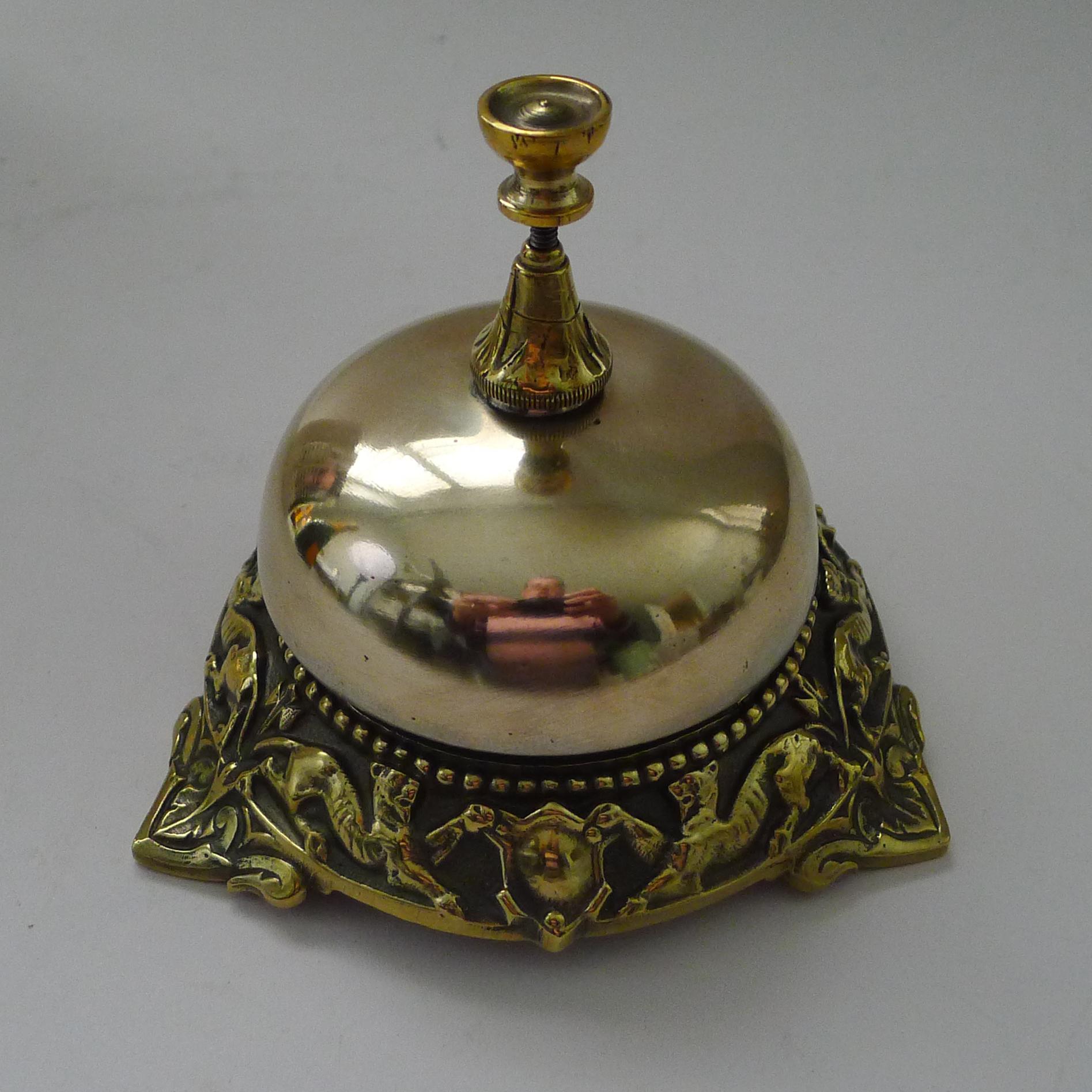 British Fine English Desk / Counter Bell Dated 1868