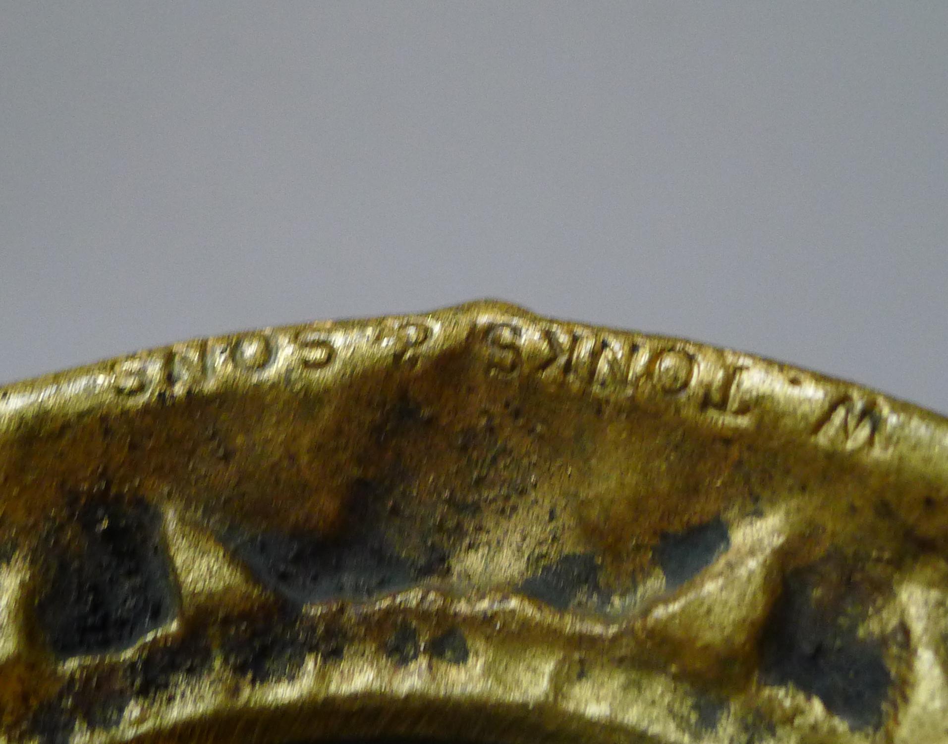 Fine English Desk / Counter Bell Dated 1868 1