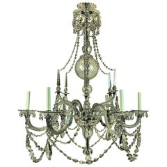 Fine English George III Cut-Glass Chandelier