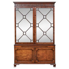 Antique Fine English Georgian Mahogany Breakfront