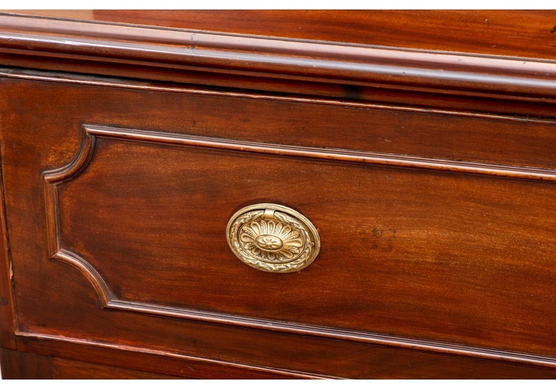 Fine English Georgian Mahogany Secretary Circa 1780-90 In Fair Condition In Bridgeport, CT