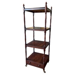 Fine English Mahogany Whatnot or Etagere