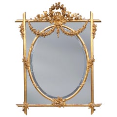 Fine English Mid-19th Century Carved Giltwood Mirror