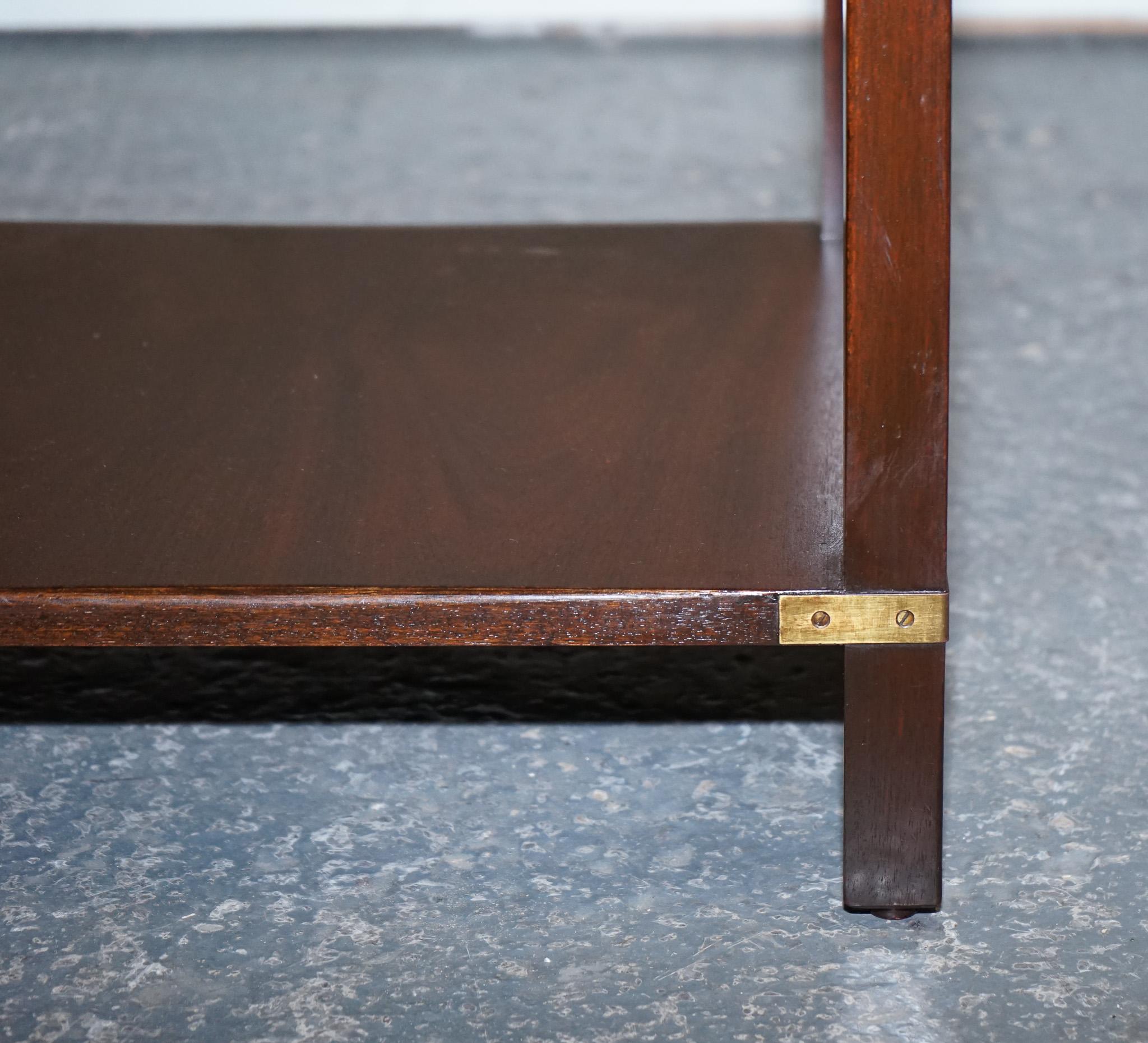 FINE ENGLISH PAIR DE TABLES D'INTÉRIEUR DE campane MILITAIRE BEvan FUNNELL en vente 2