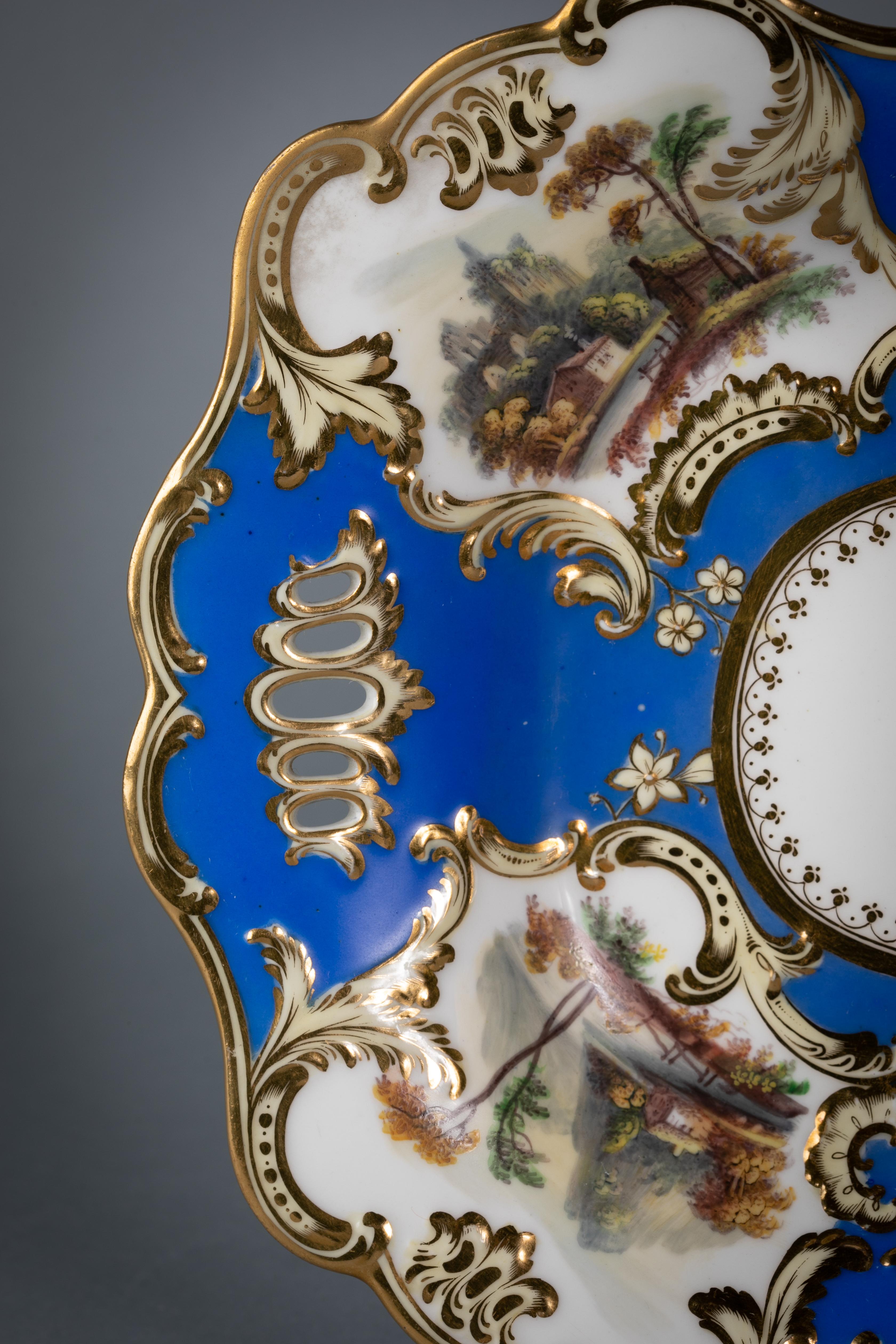 Fino servicio de postres de porcelana inglesa, Minton, hacia 1830 en venta 13