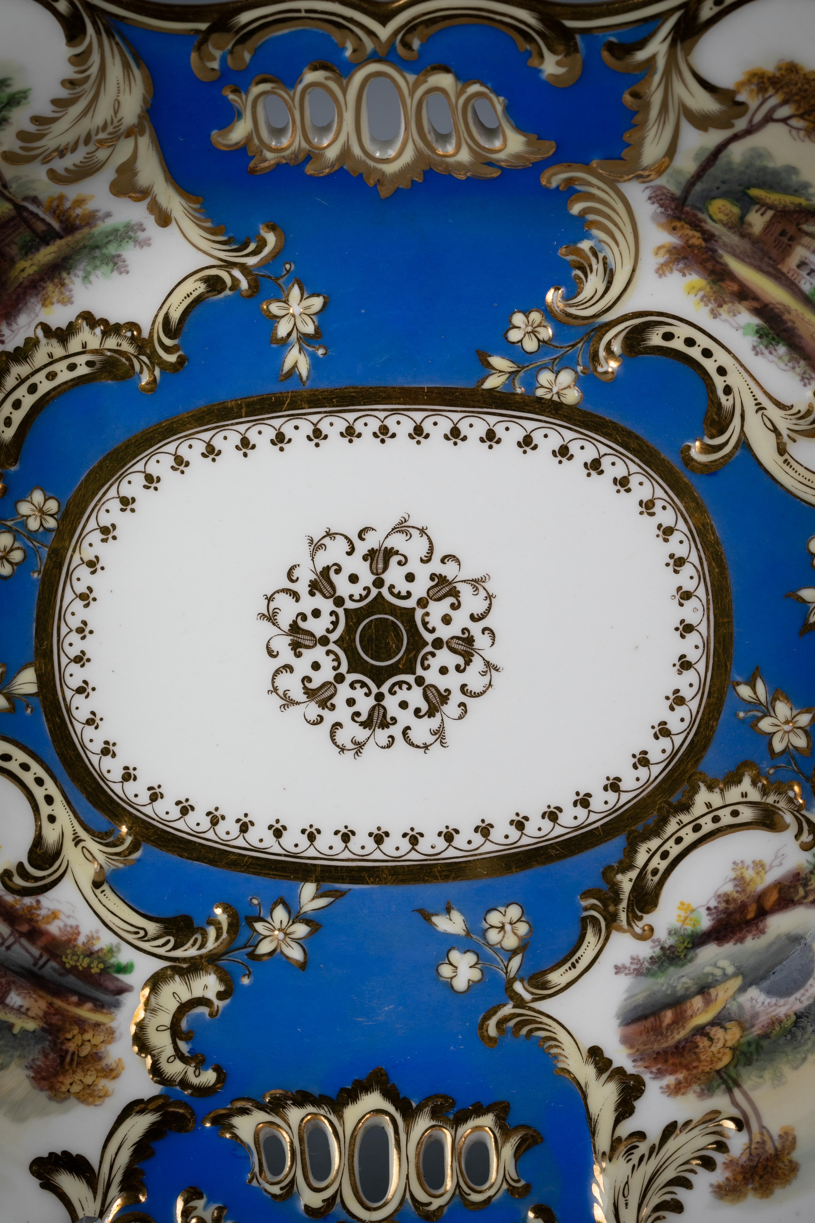 Fino servicio de postres de porcelana inglesa, Minton, hacia 1830 en venta 14