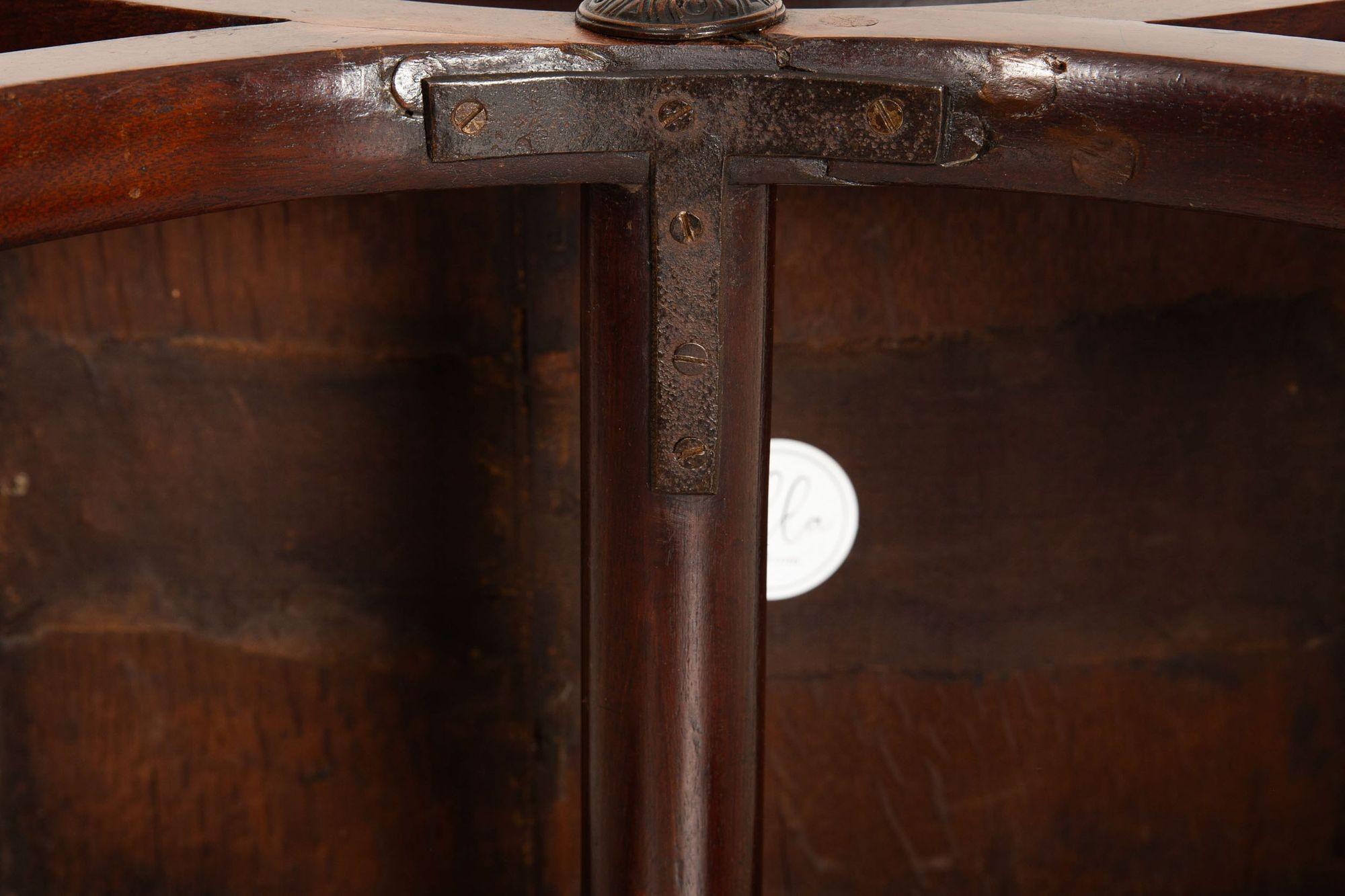Fine English Regency Antique Mahogany Curule Curved Chair Bench c. 1815 en vente 10