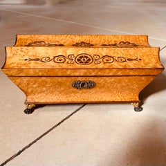 Fine English Regency Period Bird’s Eye Maple Marquetry Box