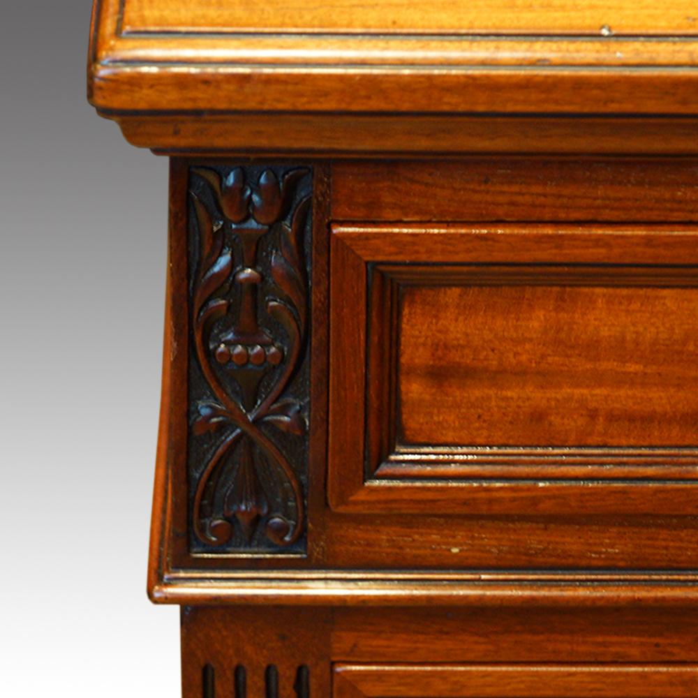 Edwards & Roberts walnut pedestal desk
This Edwards & Roberts walnut pedestal desk was made circa 1885 by this famous company.
Edwards & Roberts were known for selling and manufacturing Fine quality furniture from their premises in Wardour Street,