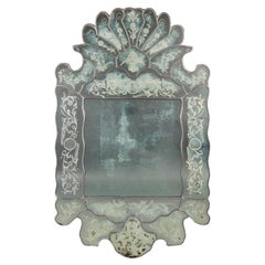 Fine Engraved Murano Mirror