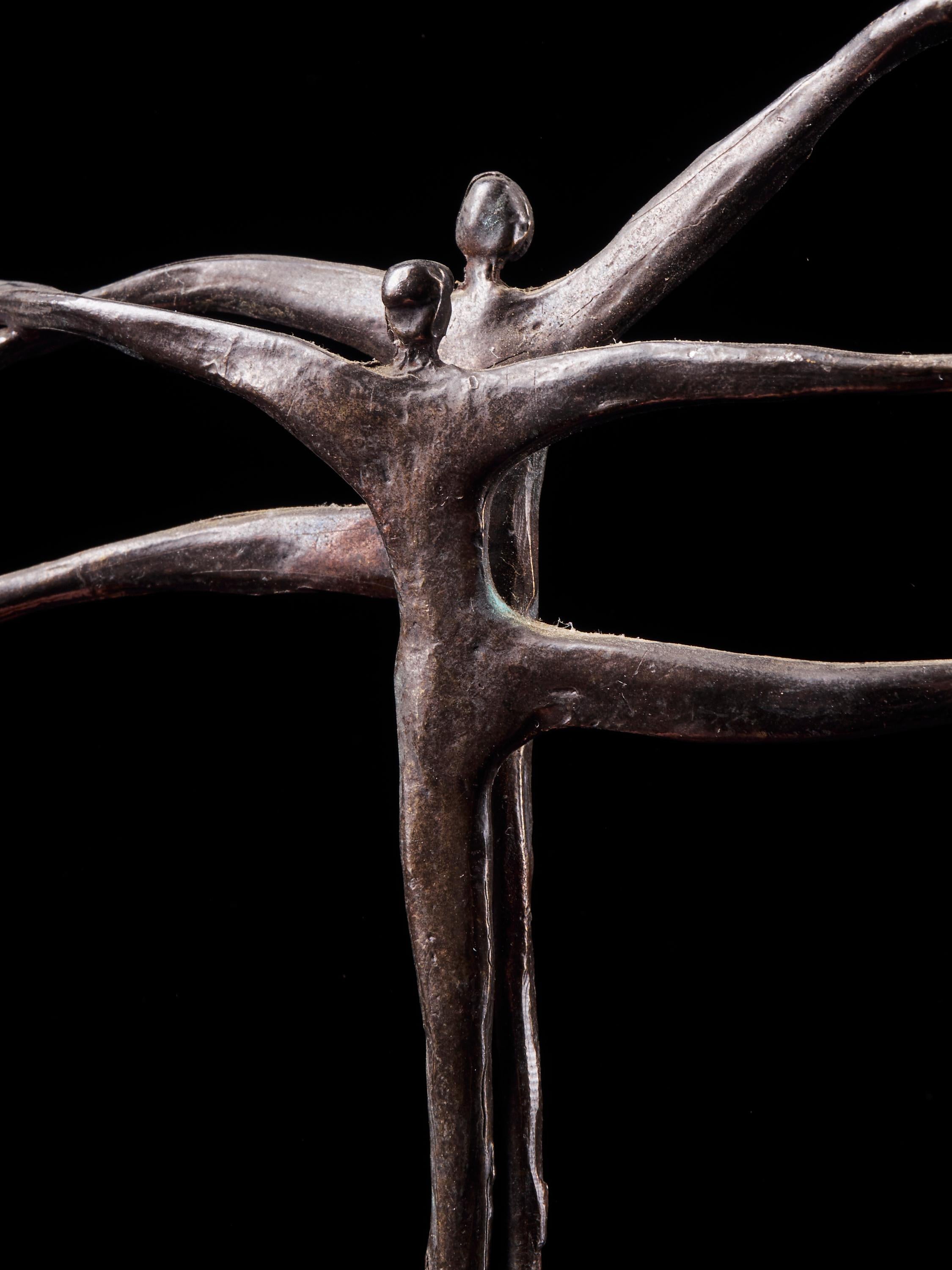 Fine Entangled Bodies Statue Made of Copper Alloy 1