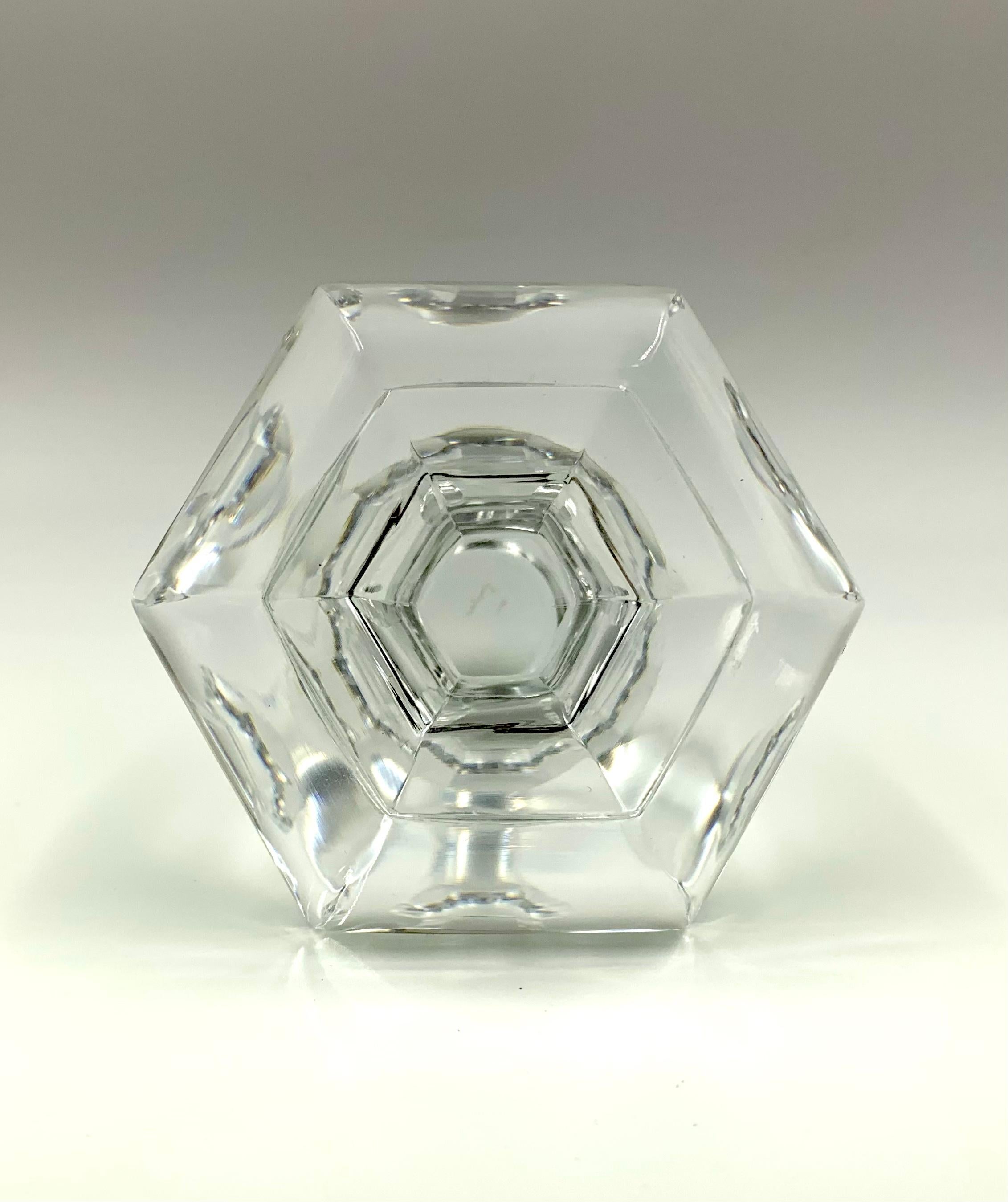 Fine Estate Baccarat Crystal Empire Style Jonzac Decanter For Sale 4