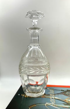 Fine Estate Baccarat Crystal Empire Style Jonzac Decanter
