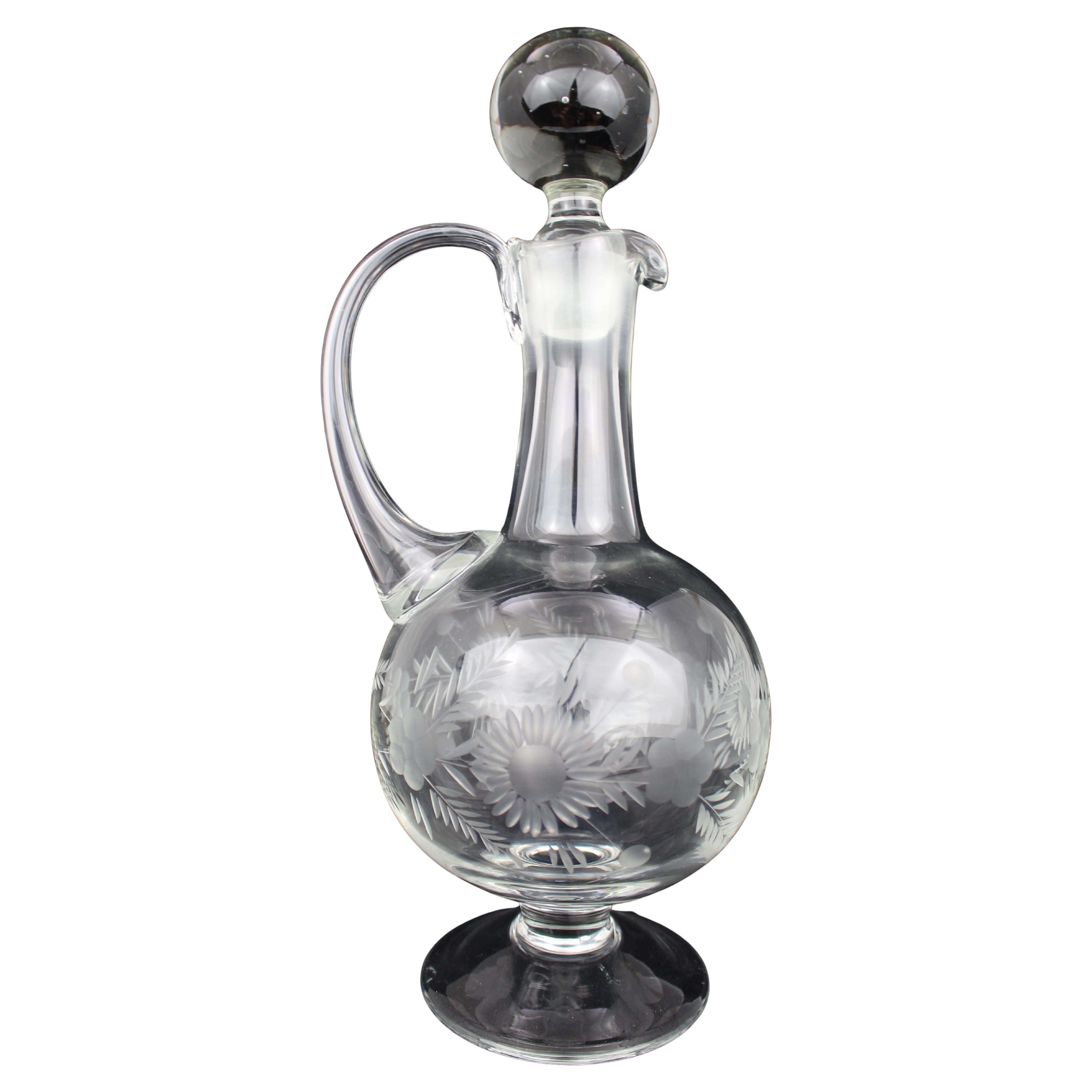 Carafe à décanter en cristal finement gravé Claret Jug Jug