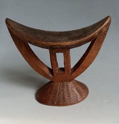 Fine Ethiopian Oromo Headrest Neck Rest African Tribal Art