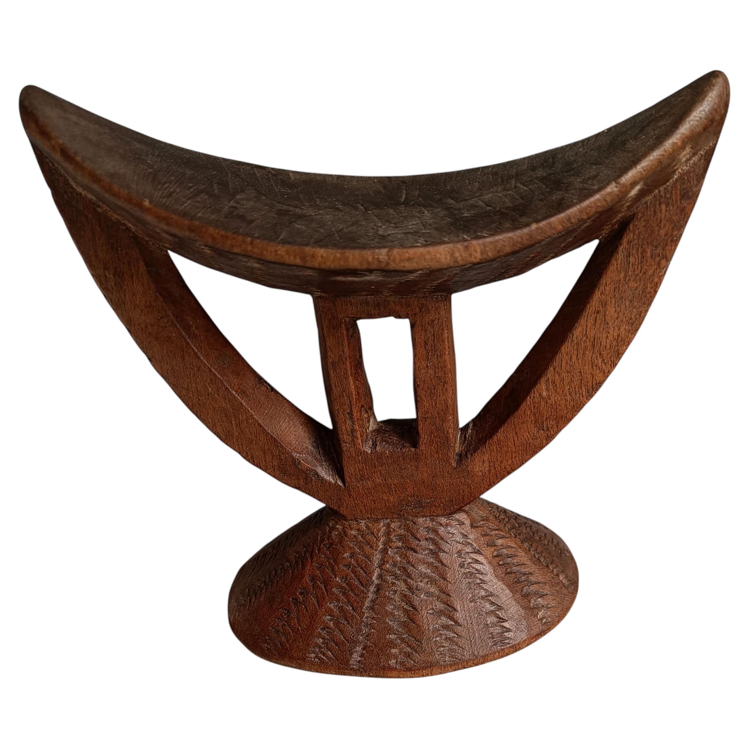 Fine Ethiopian Oromo Headrest Neck Rest African Tribal Art