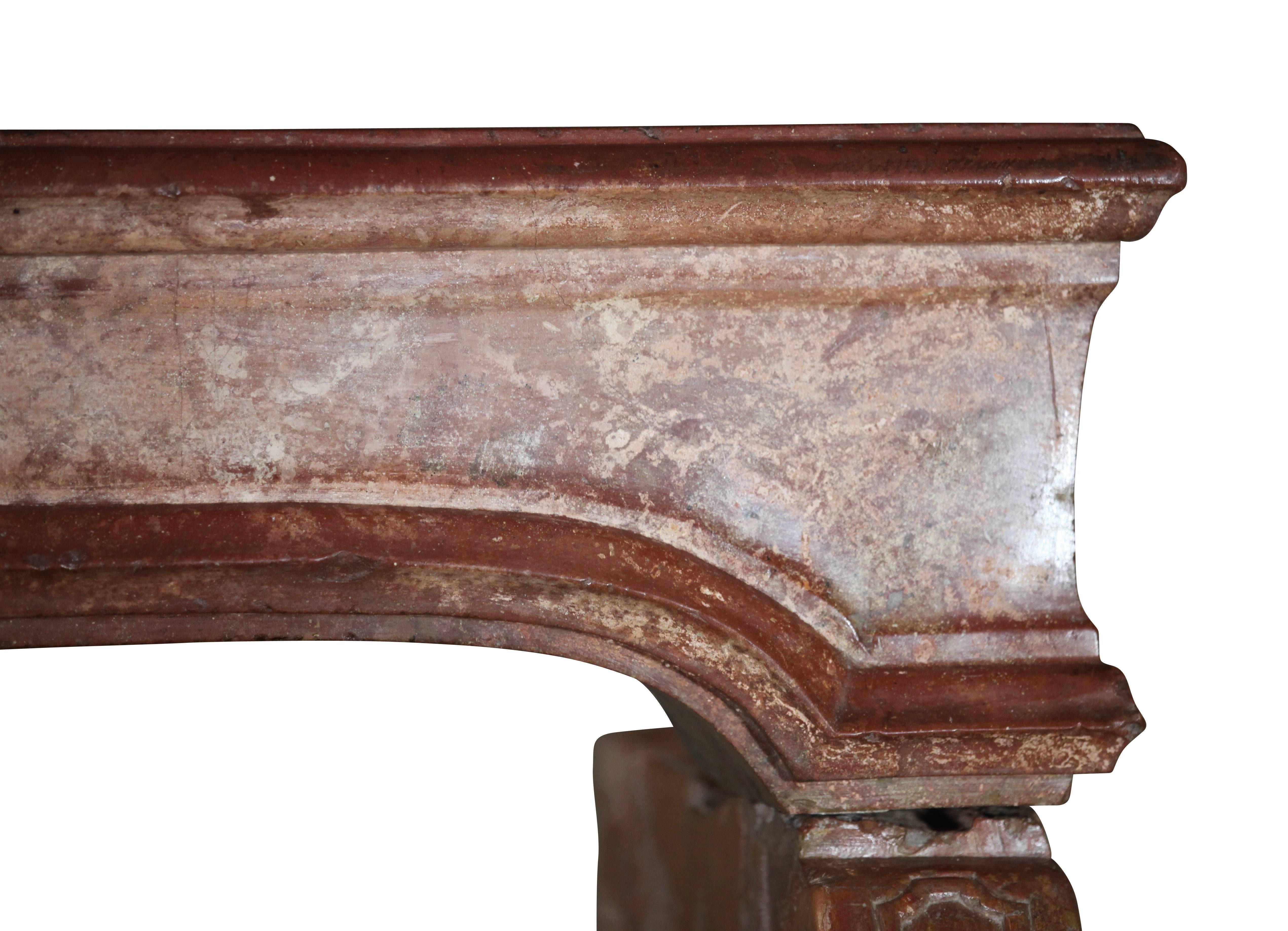 Stone Fine European Antique Fireplace Surround for Bespoke Interior For Sale