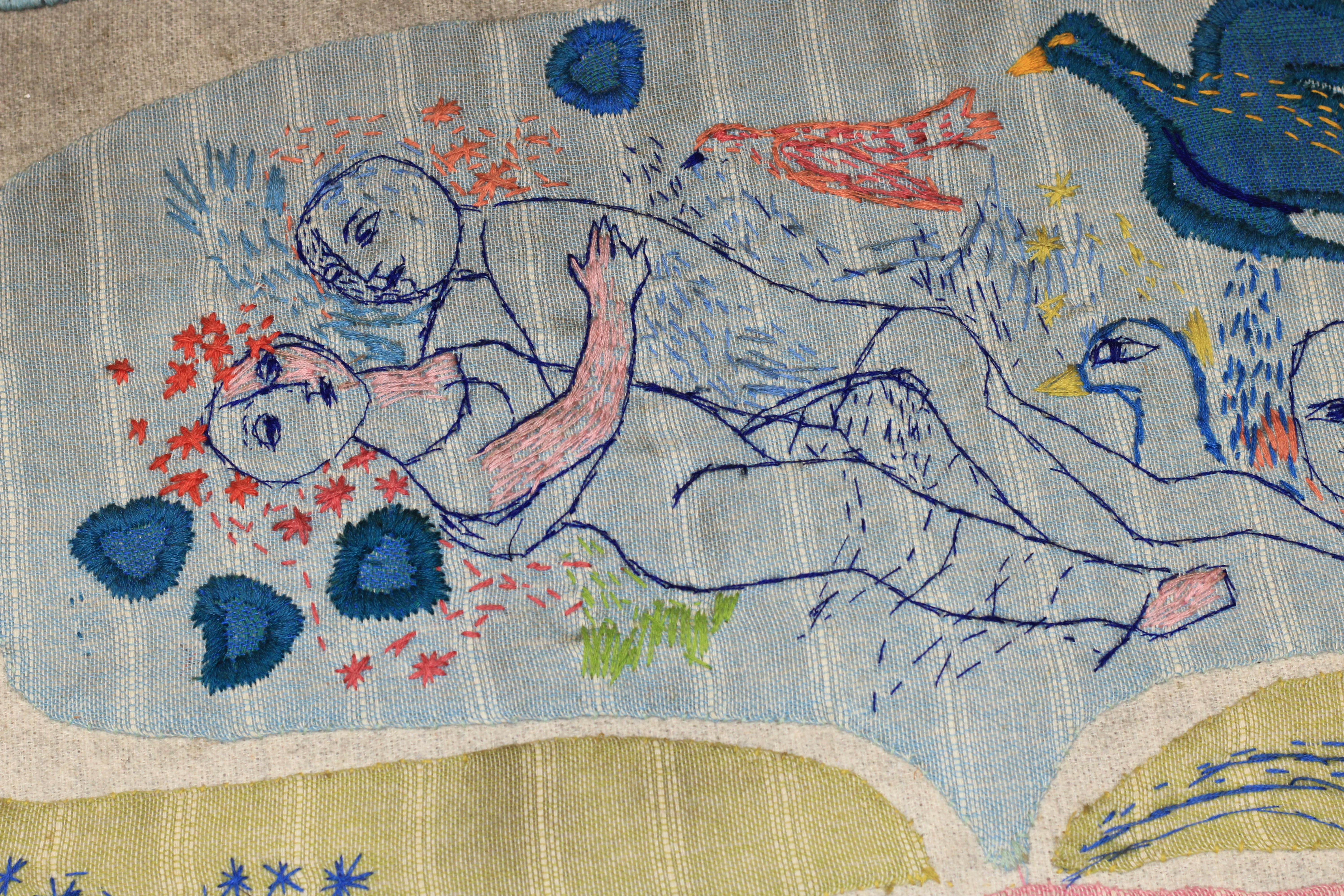 Fine European Mid Century Artist Tapestry 4’5