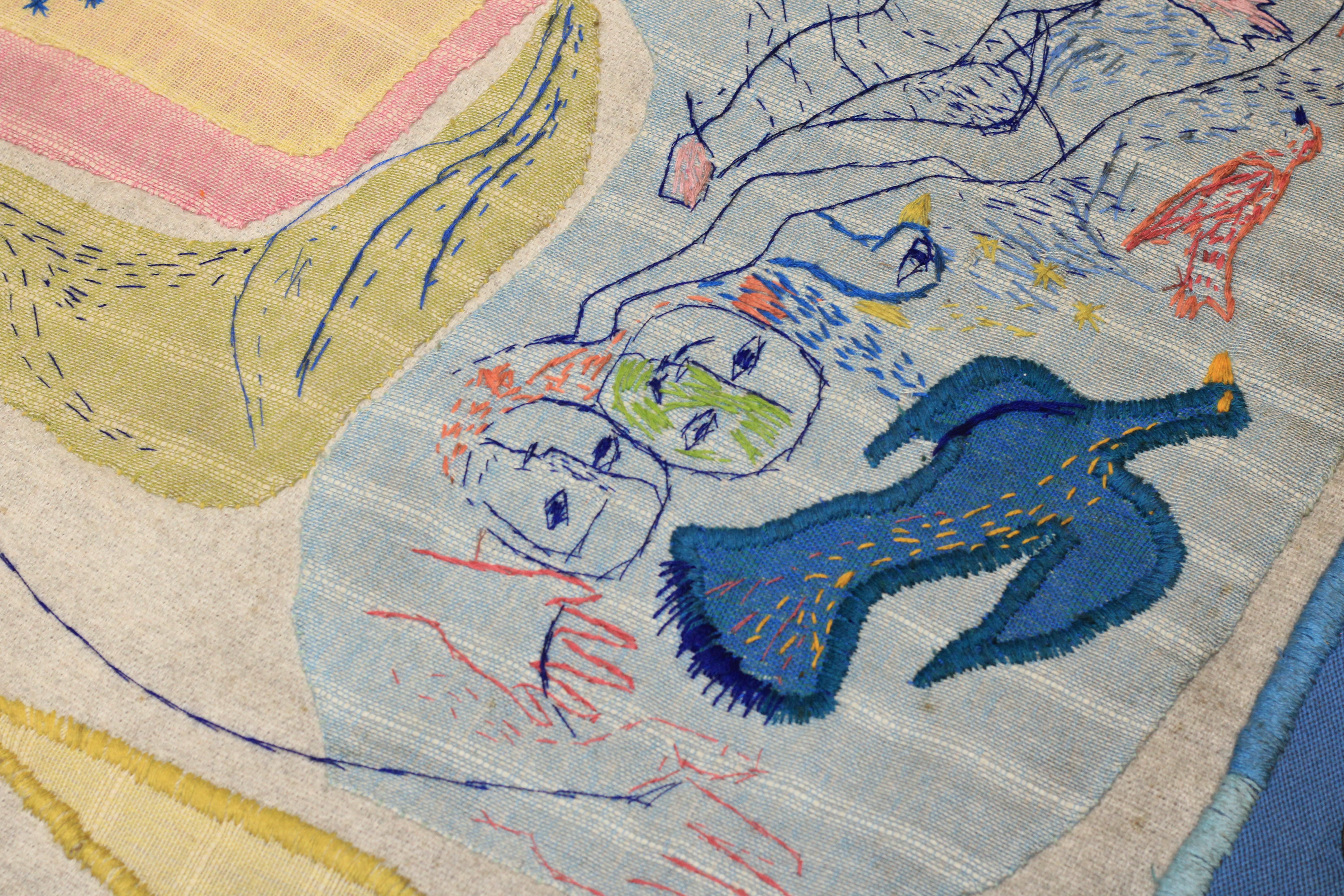 Fine European Mid Century Artist Tapestry 4’5