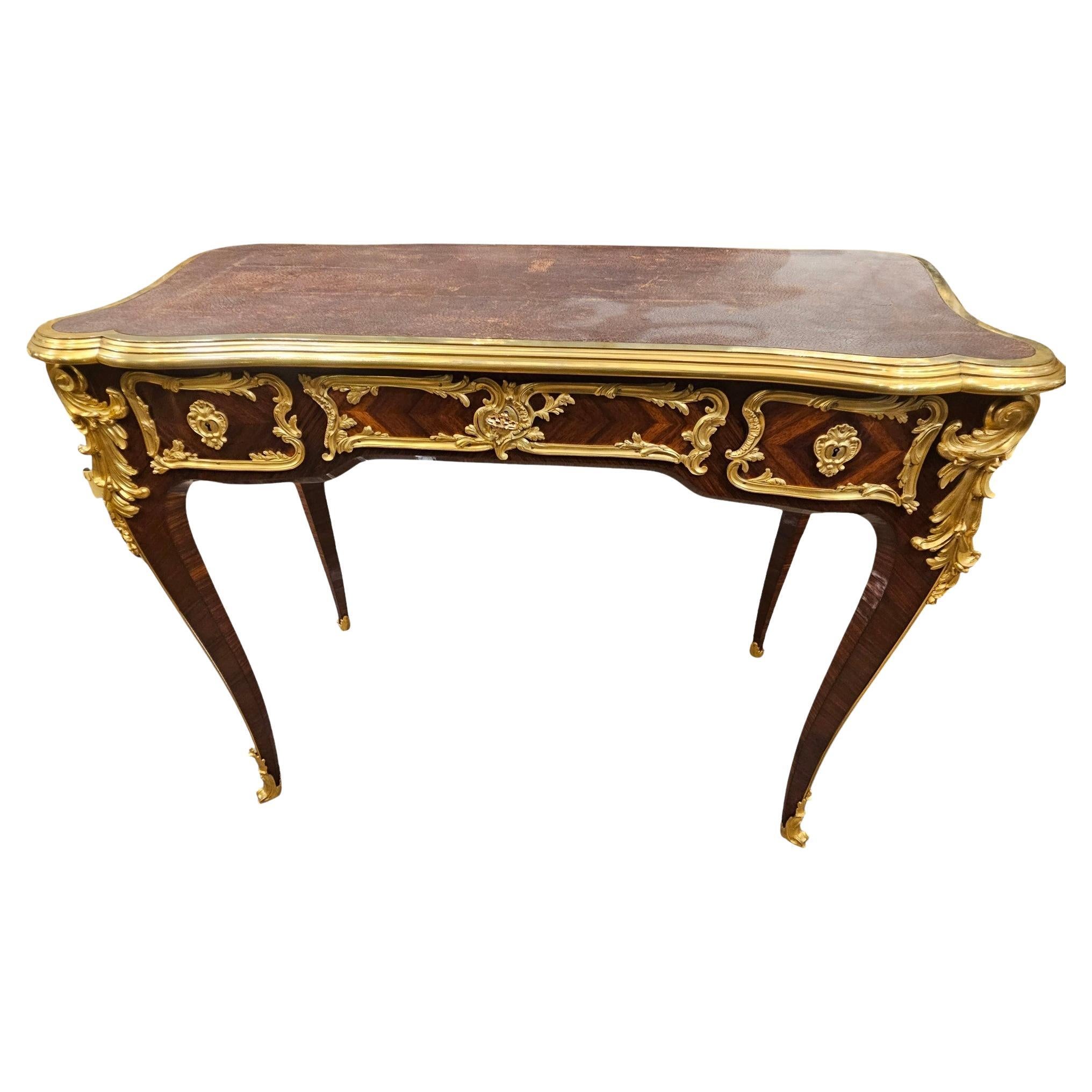 Fine Example of a Style of Louis XV Writing Desk by Paul Sormani For Sale