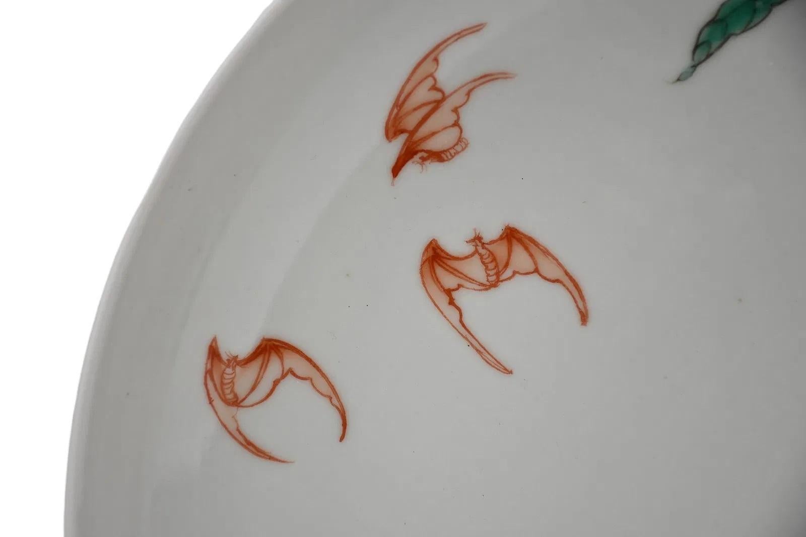 Qing Fine Famille Rose Peach Dish For Sale