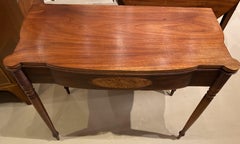 Fine Federal Period Sheraton Mahogany Card or Gaming Table circa 1800