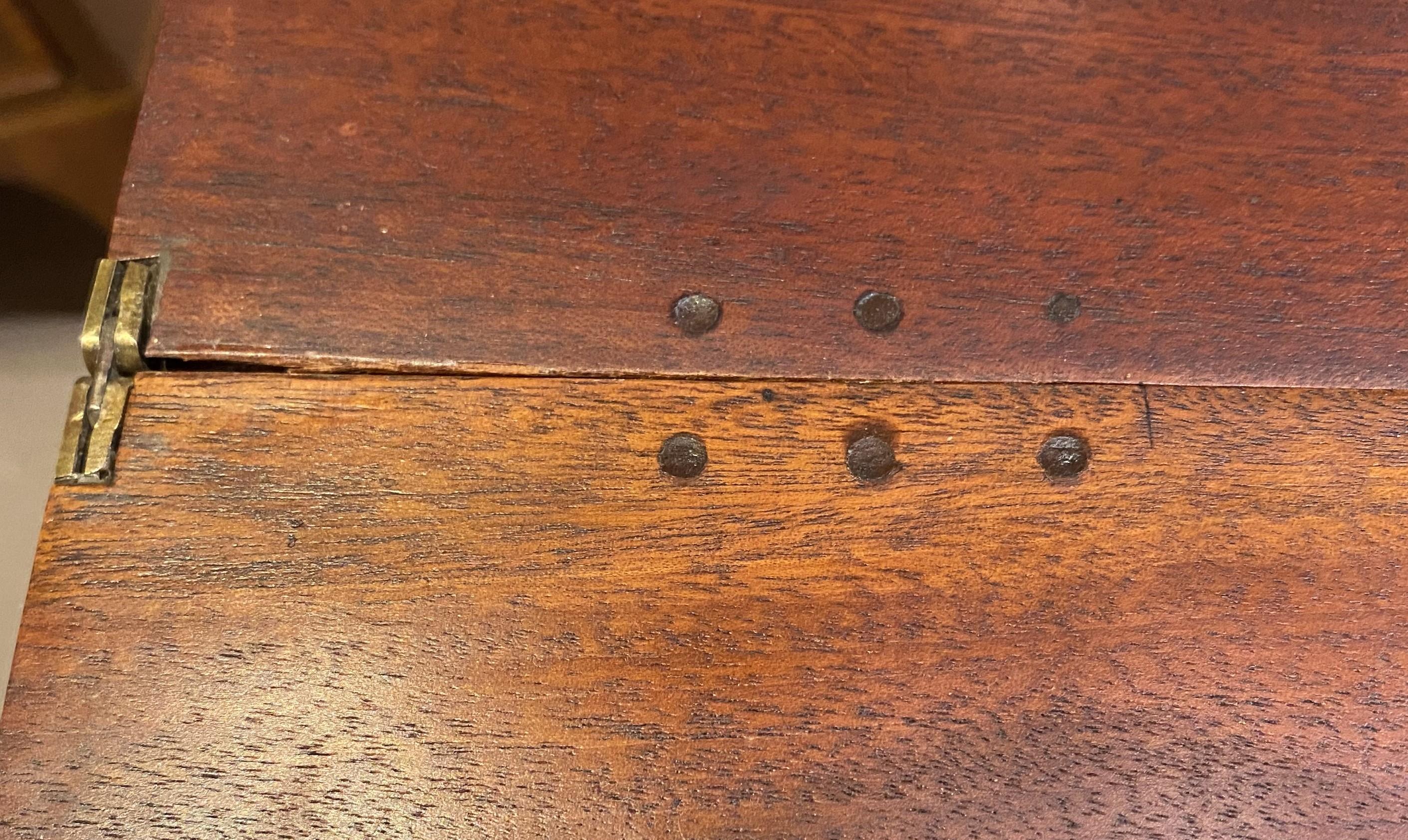 Fine Federal Period Sheraton Mahogany Card or Gaming Table circa 1800 For Sale 2