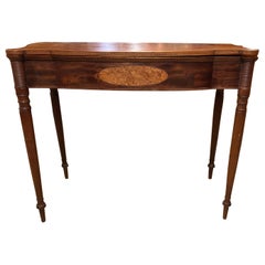 Fine Federal Period Sheraton Mahogany Card or Gaming Table circa 1800