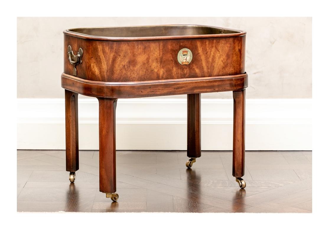 Fine Figured Wood Tray On Stand For Sale 4