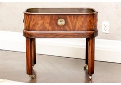 Fine Figured Wood Tray On Stand