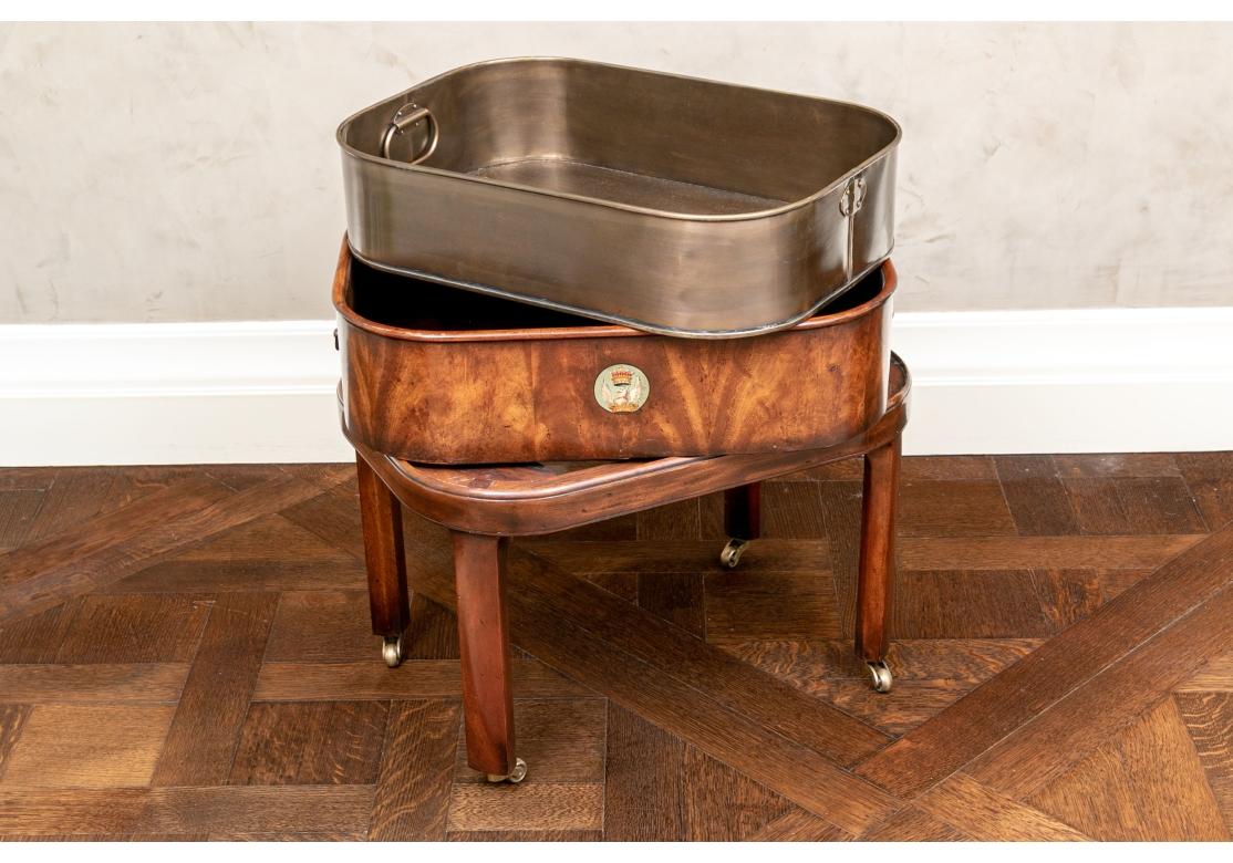 Fine Figured Wood Tray On Stand For Sale 2