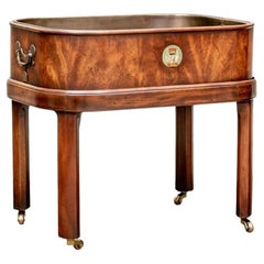 Fine Figured Wood Tray On Stand