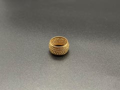 Fine Filigree Gold Eternity Wedding Band Ring