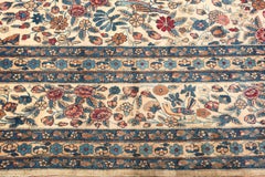 Fine Floral Antique Palace Size Persian Kerman Rug 19'7" x 41'