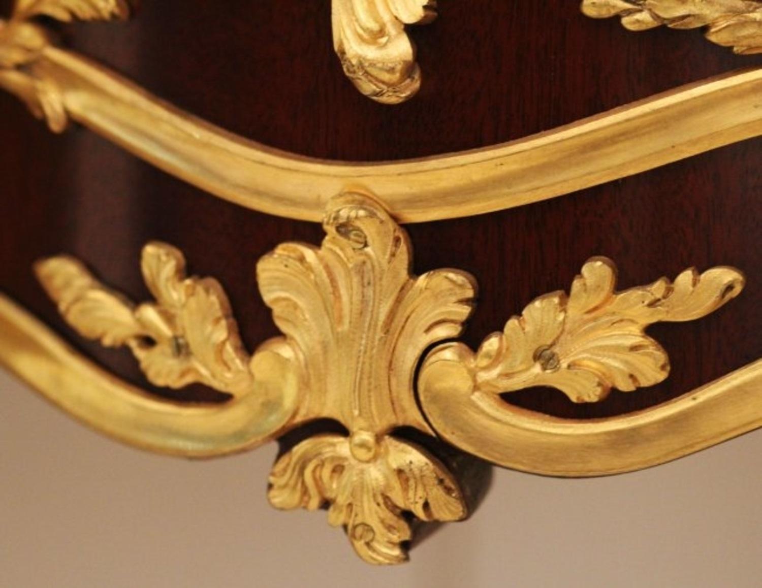 Fina consola de madera de rey Francois Linke montada en ormolu en Bueno estado para la venta en West Palm Beach, FL
