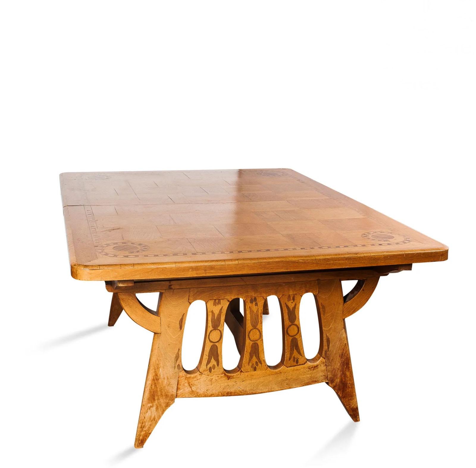 Fine French 1920's Rectangular Dining Table by Paul Huillard For Sale 10