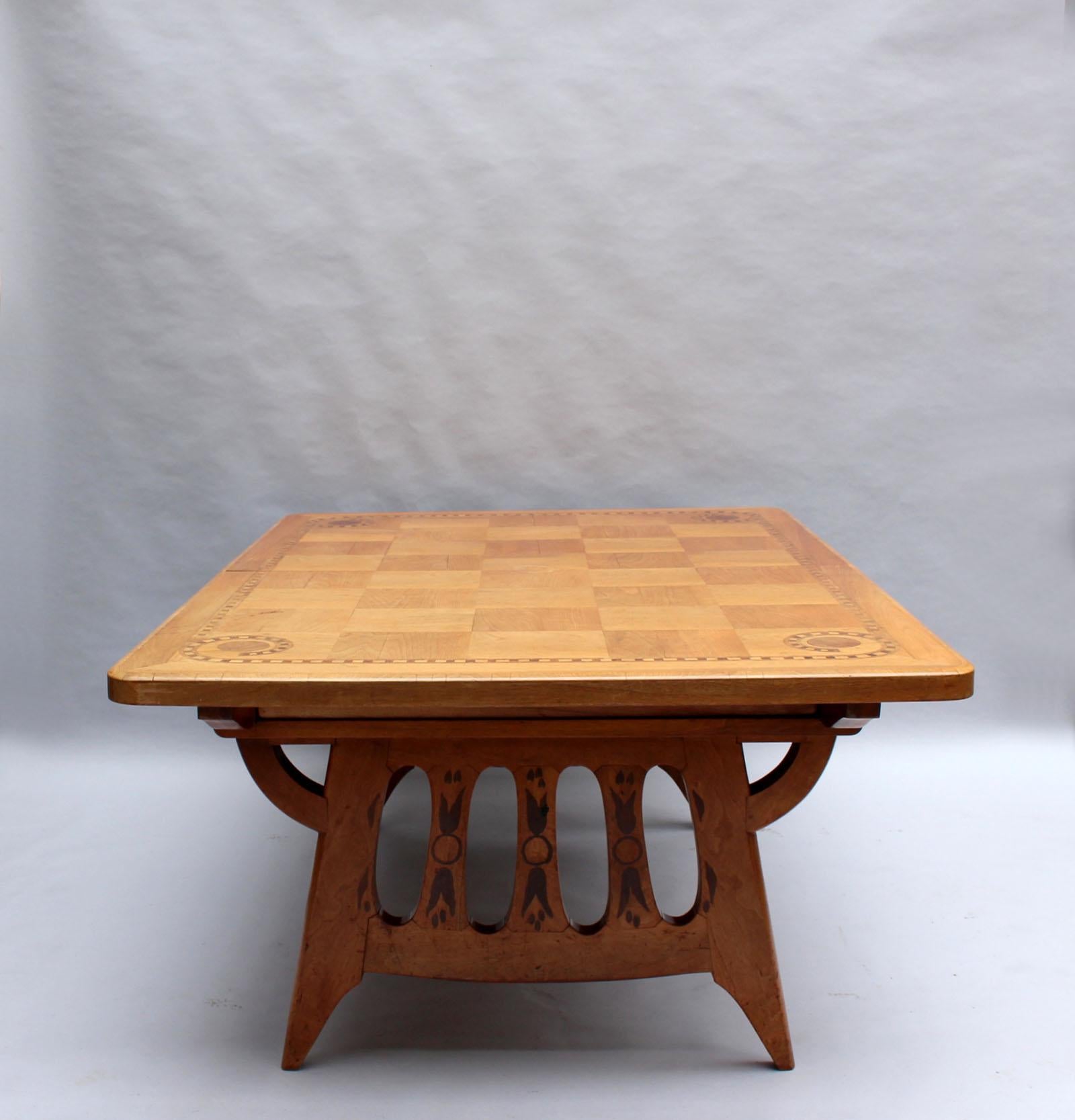 Fine French 1920's Rectangular Dining Table by Paul Huillard For Sale 1