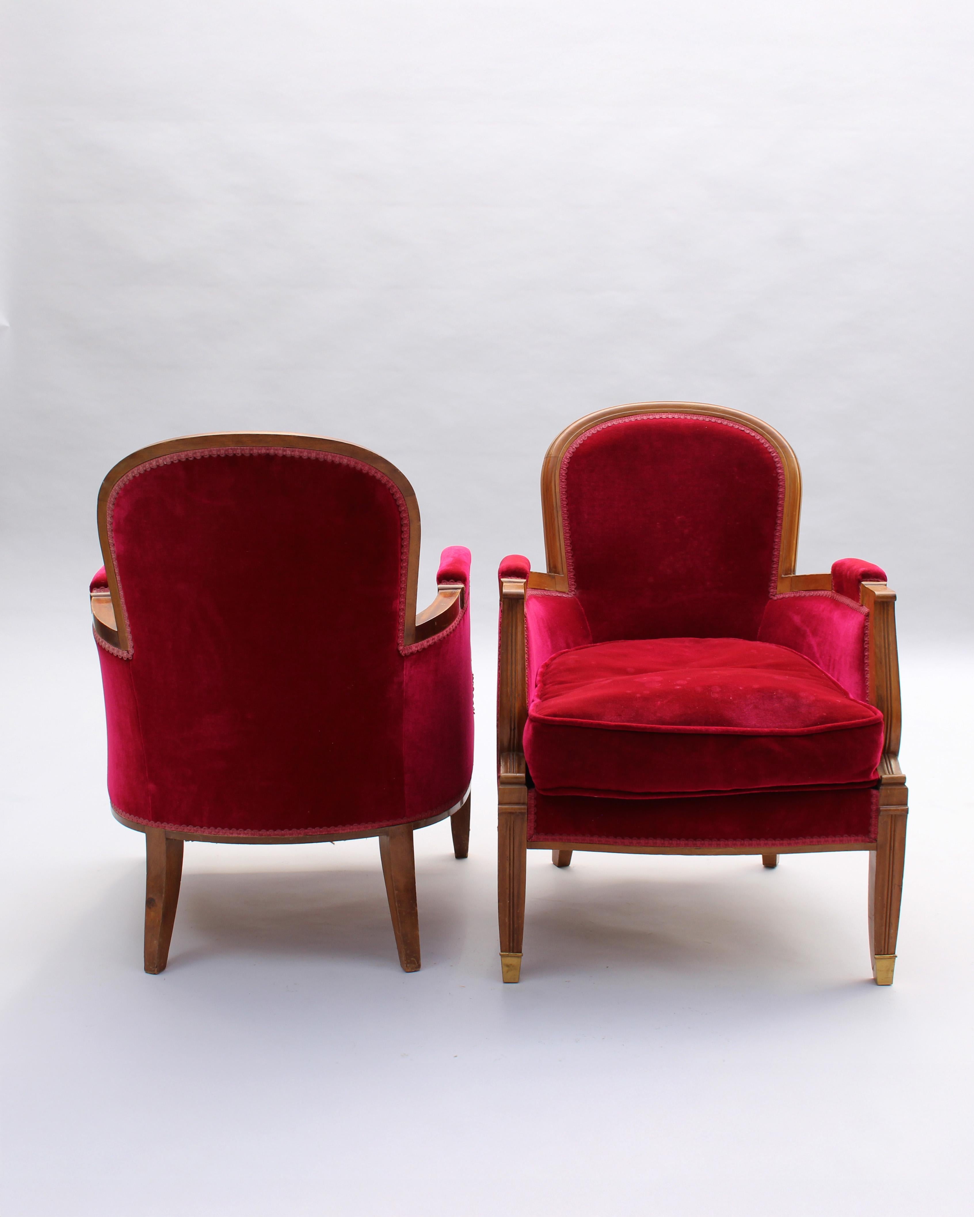 Noyer French Room Room 5 pièces des années 1930 par Jules Leleu en vente