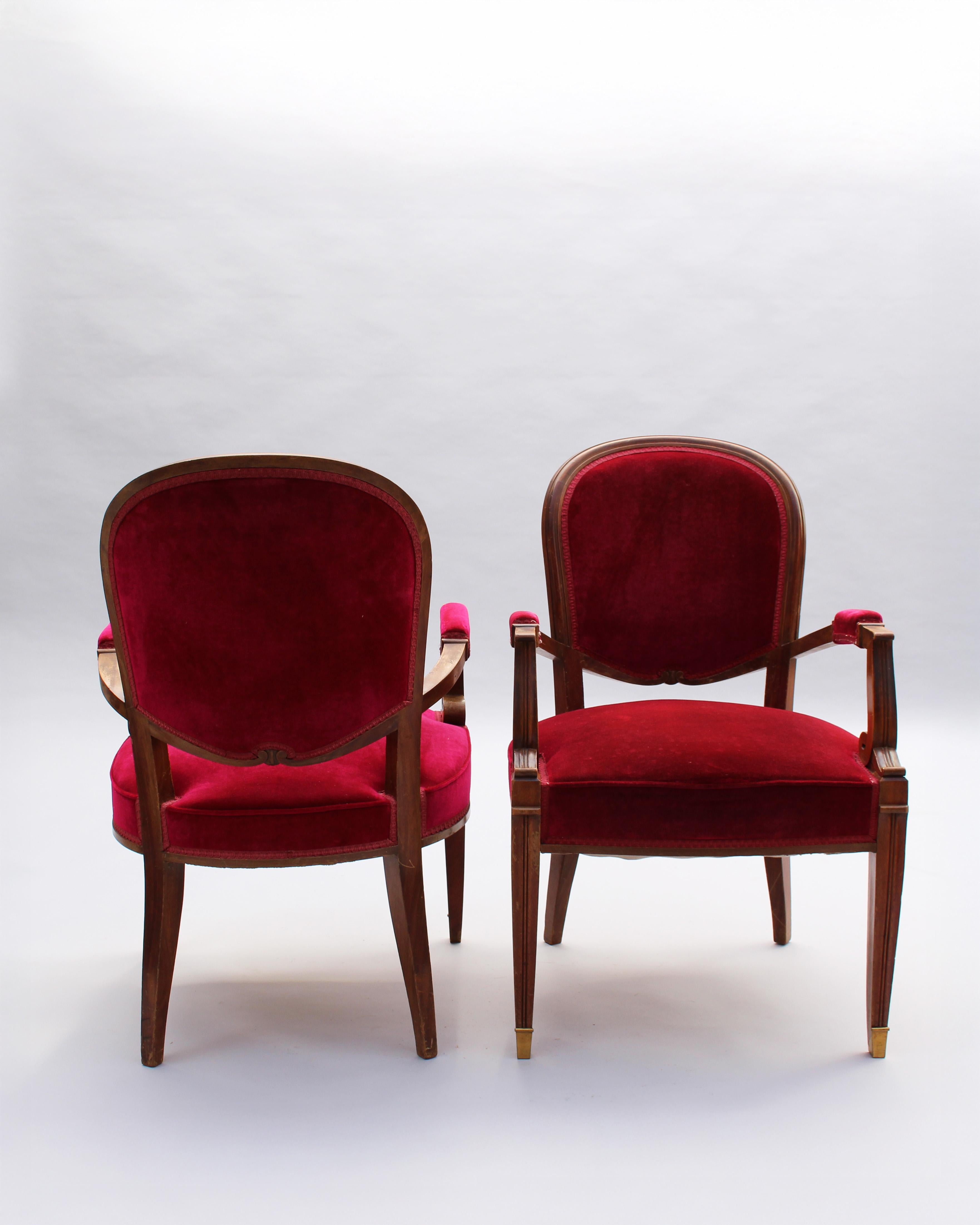 French Room Room 5 pièces des années 1930 par Jules Leleu en vente 1
