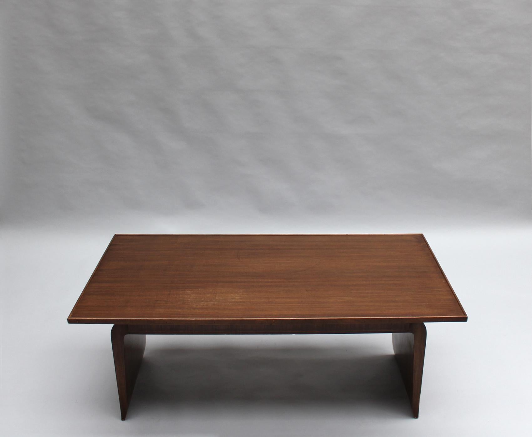 Fine French 1930s Coffee Table by Jean Pascaud In Good Condition For Sale In Long Island City, NY